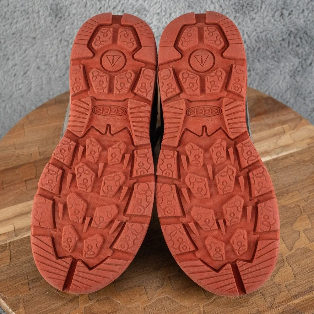 KEEN Z9519‎ Kids Brown Youth Redwood Mid WP Boot Size US 4 EU 36